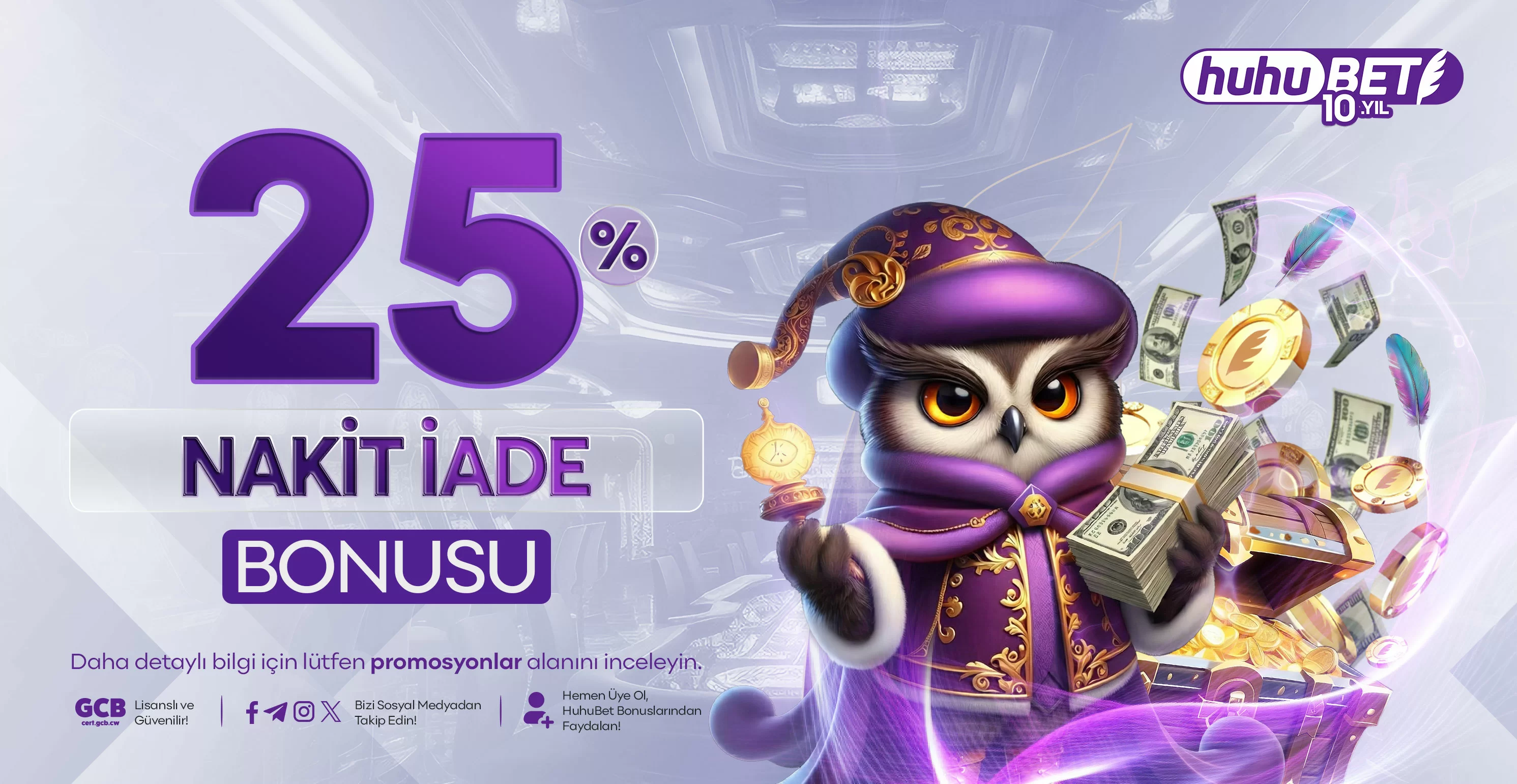 %25 limitsiz anlık nakit iade bonusu