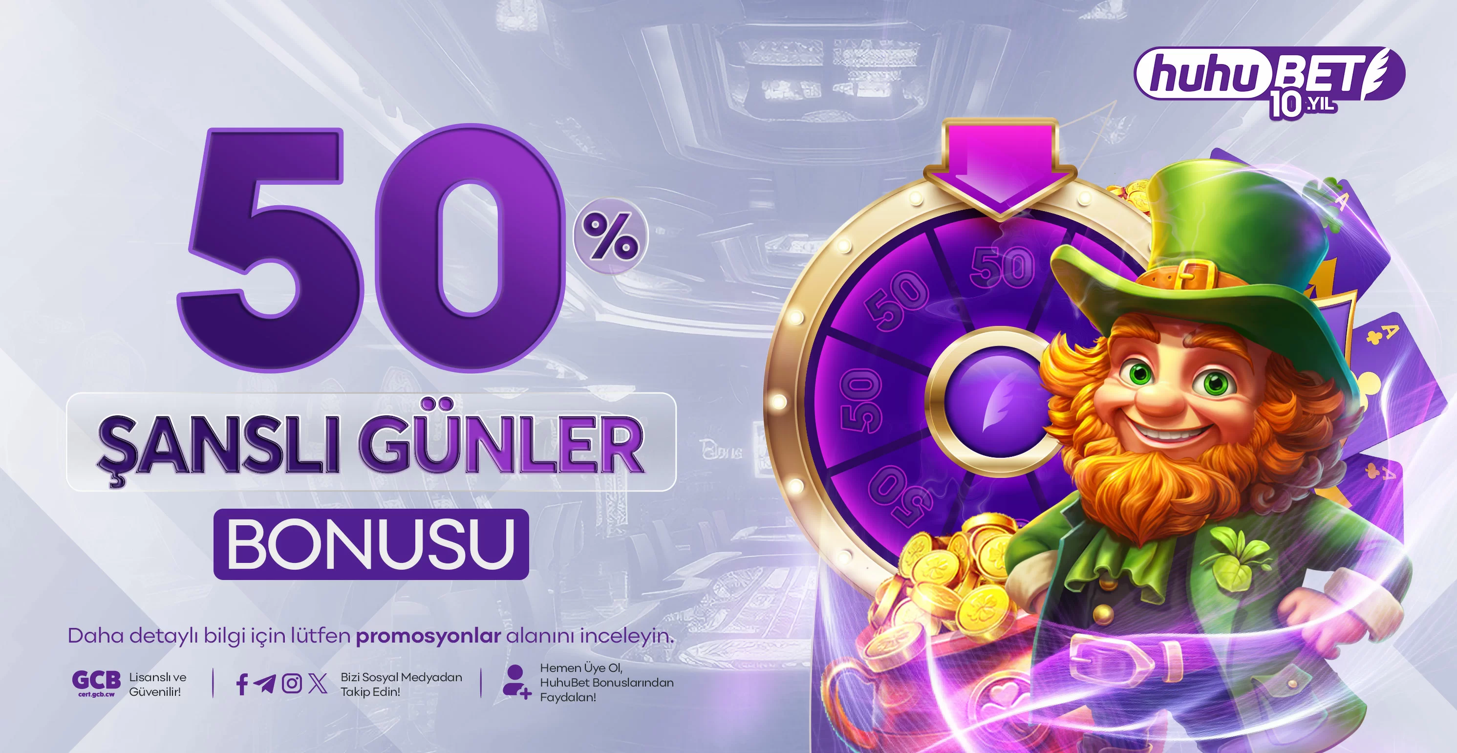 %50 şanslı günler bonusu